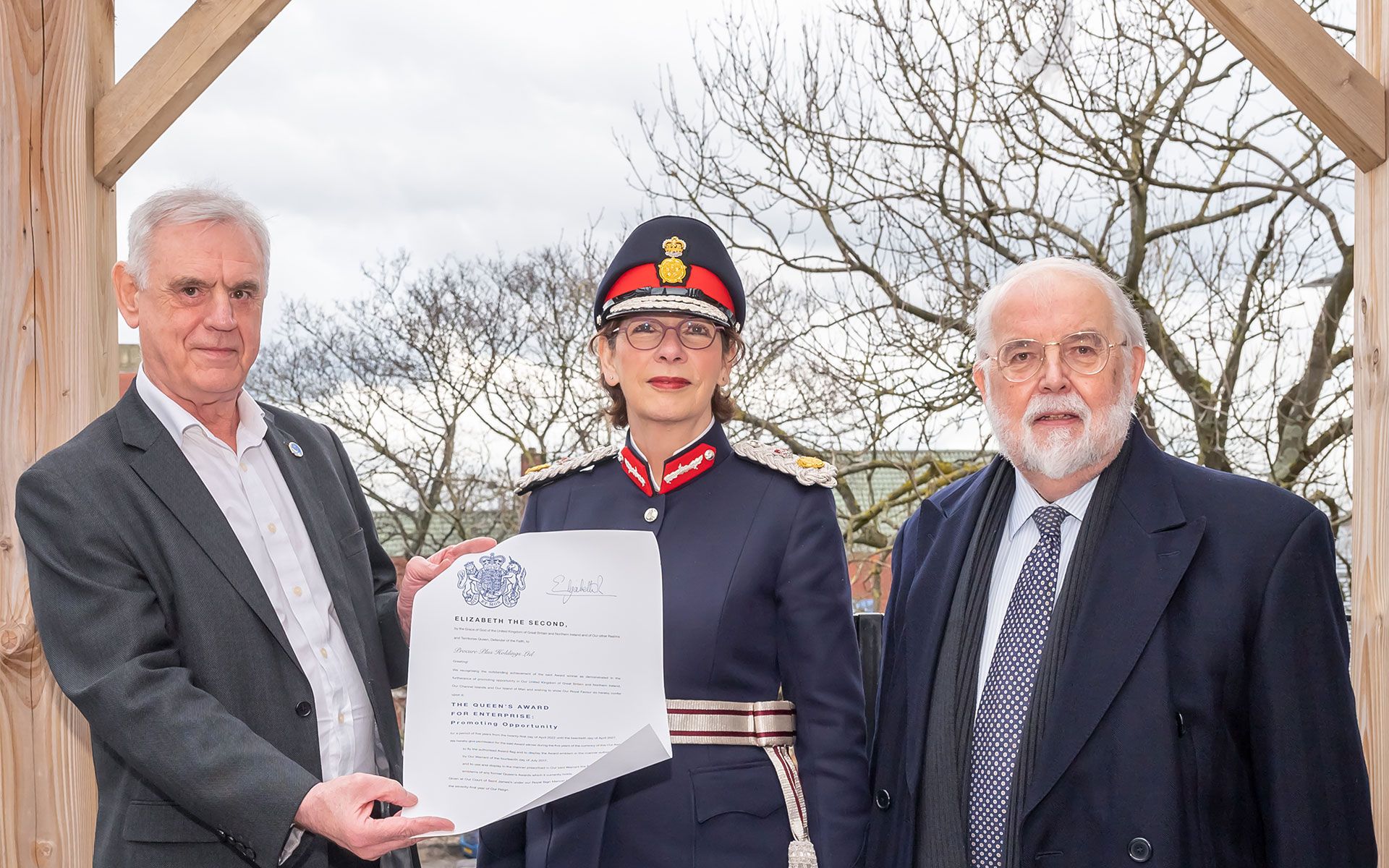 Lord Lieutenant presents Queen's Award to Procure Plus - Procure Plus
